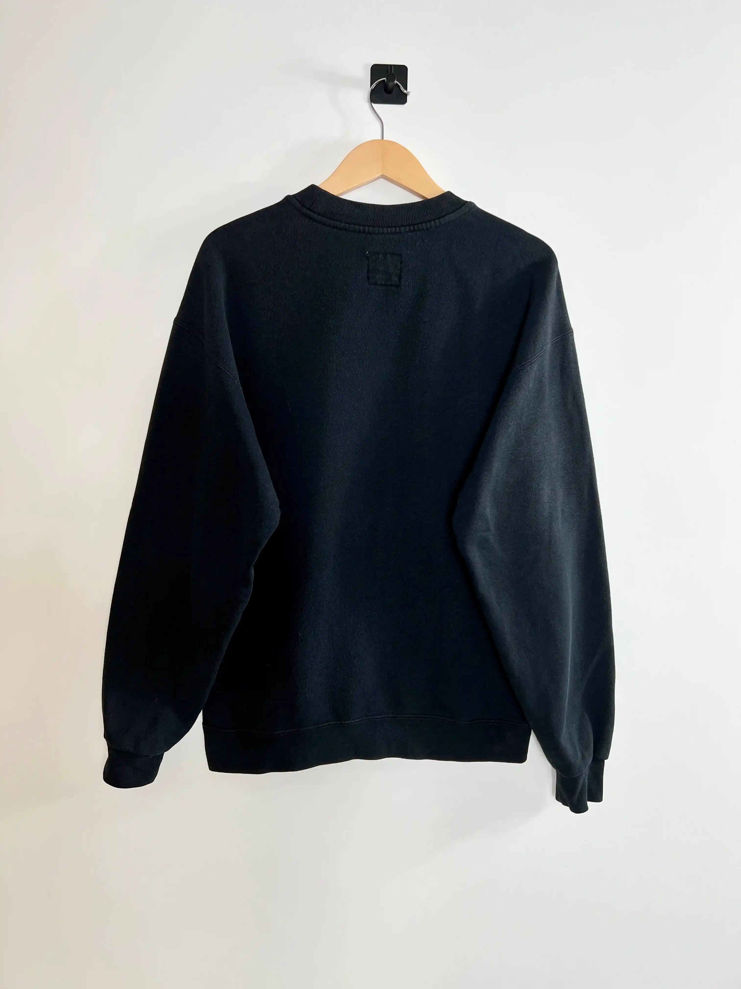Sudadera Nike Vintage 90's Hombre Negra vista trasera